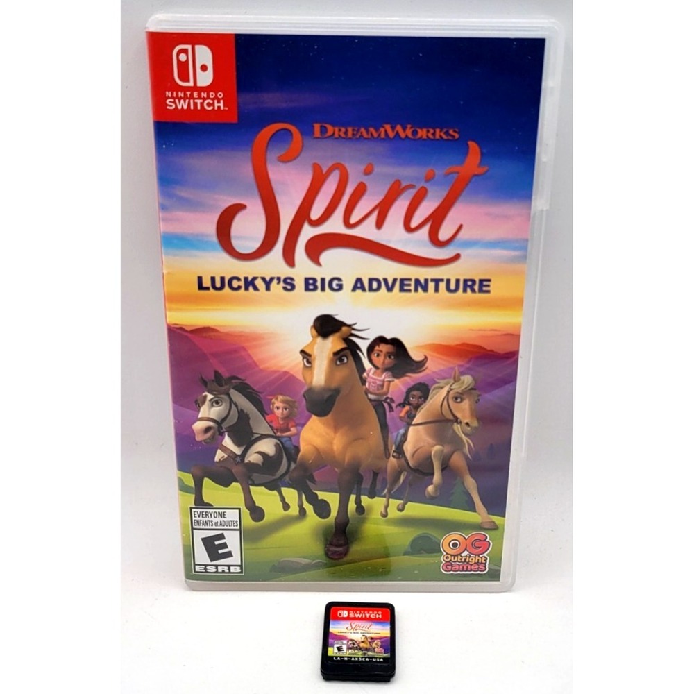 DreamWorks Spirit Lucky's Big Adventure (Nintendo Switch, 2021) CIB COMPLETE